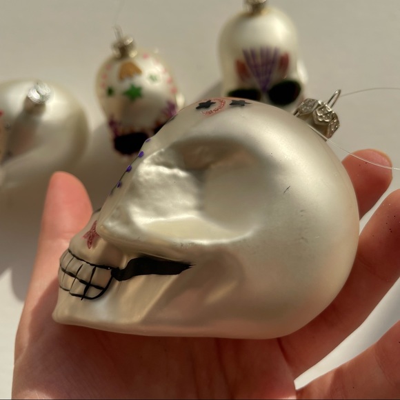Halloween Day of the Dead Skull Ornaments (4) - Picture 16 of 16